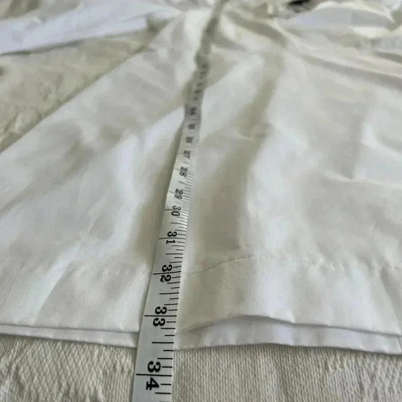 NWT Zara Poplin White Mini Dress Balloon Sleeves Zip Close Women’s Size Small - Picture 7 of 14